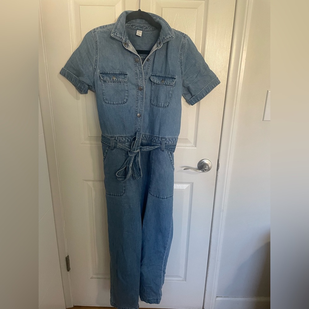Old Navy Blue Denim Jumpsuit